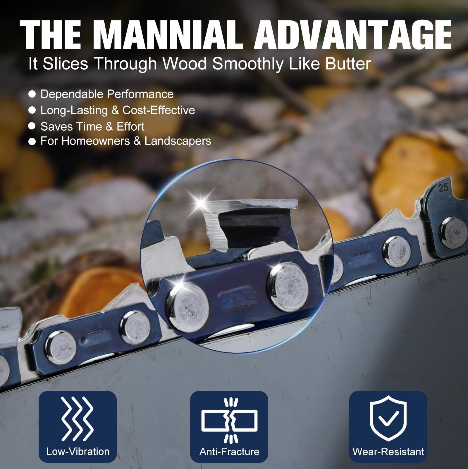 Kit de afilado Mannial con limas y calibre para mantenimiento sencillo