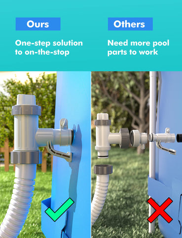 MASCARRY soporte instalado en pared de piscina, reduce presión en la lona