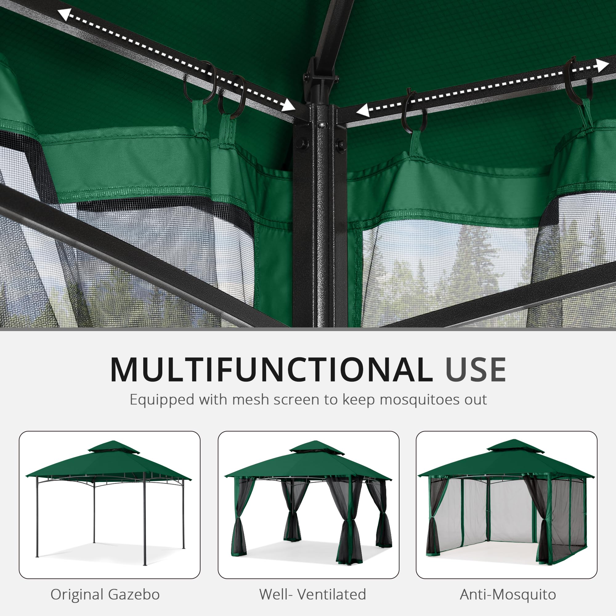 MASTERCANOPY apertura lateral con cremallera para entrada cómoda