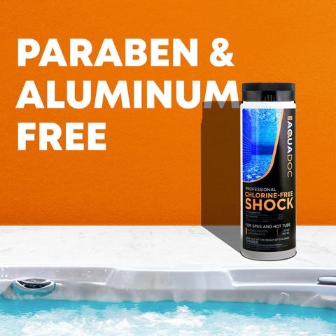 MAV AquaDoc polvo disolviéndose en agua del jacuzzi, oxigenación eficaz