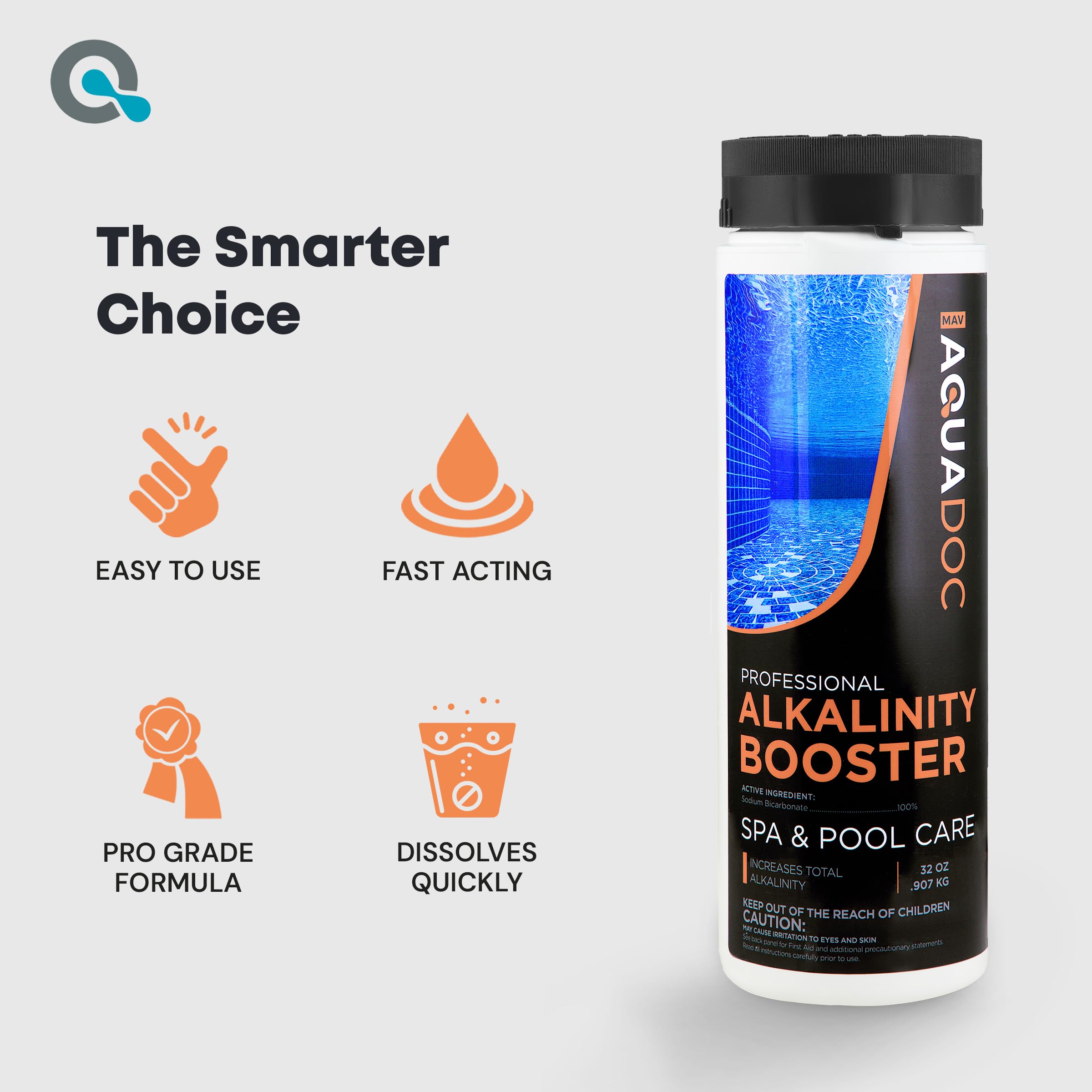 MAV AquaDoc etiqueta con instrucciones e ingredientes garantizando calidad