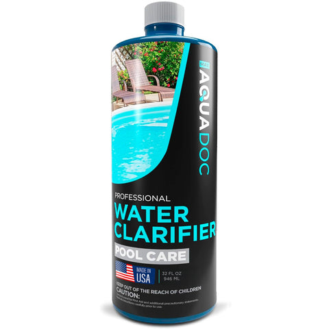 MAV AquaDoc envase frontal 32oz que facilita almacenar y aplicar clarificador