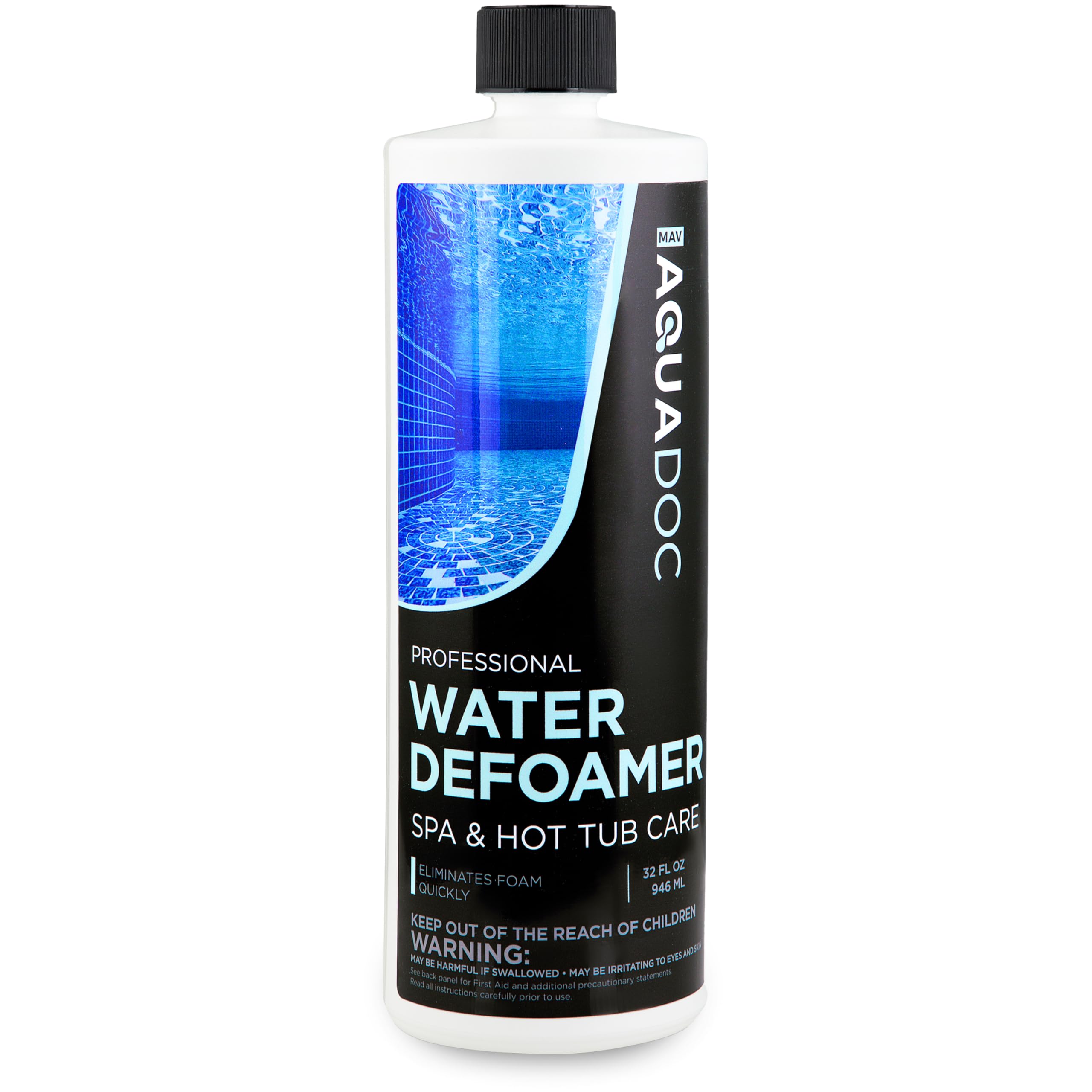 MAV AquaDoc medidor y pico vertedor mostrando dosificación recomendada