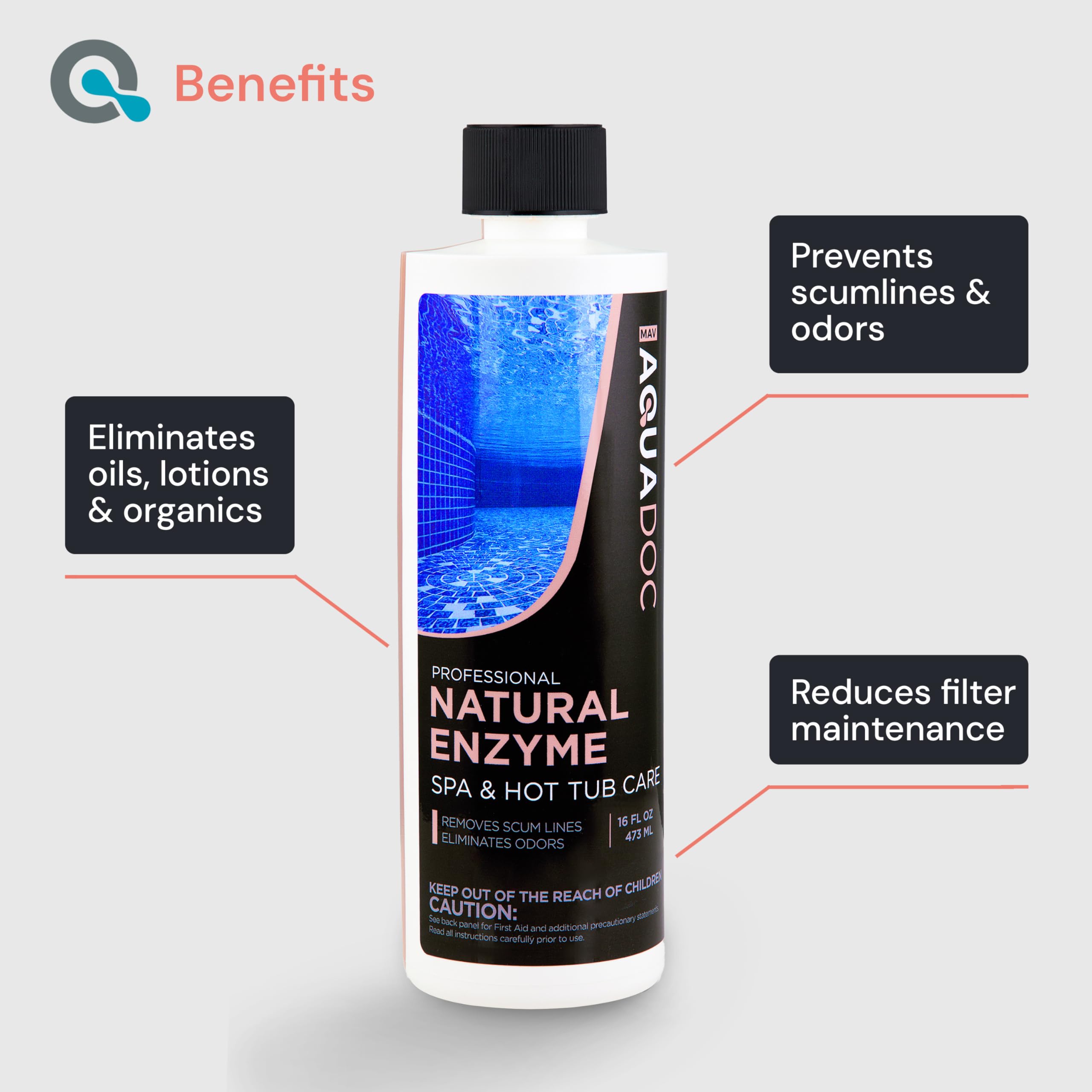 MAV AquaDoc textura del líquido mostrando solución concentrada y efectiva