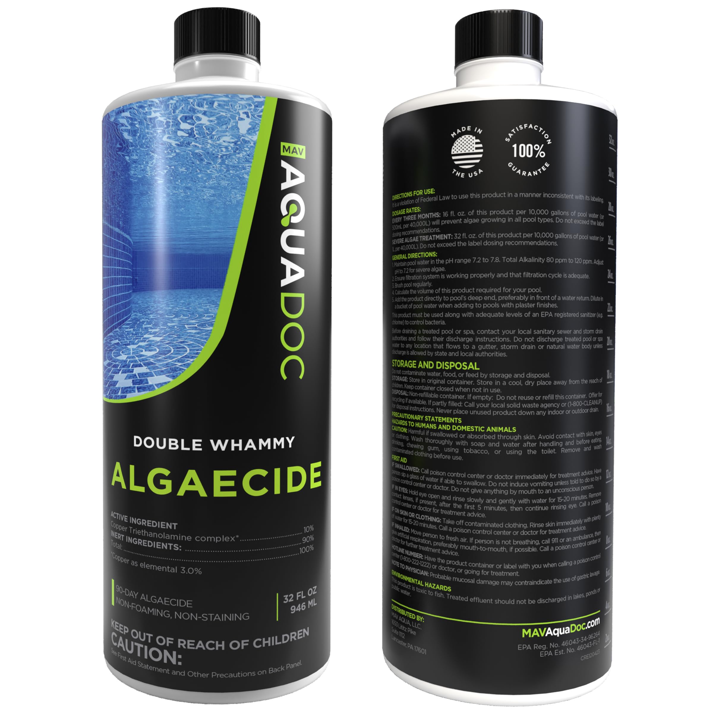 MAV AquaDoc aplicado en piscina elevada sin manchas