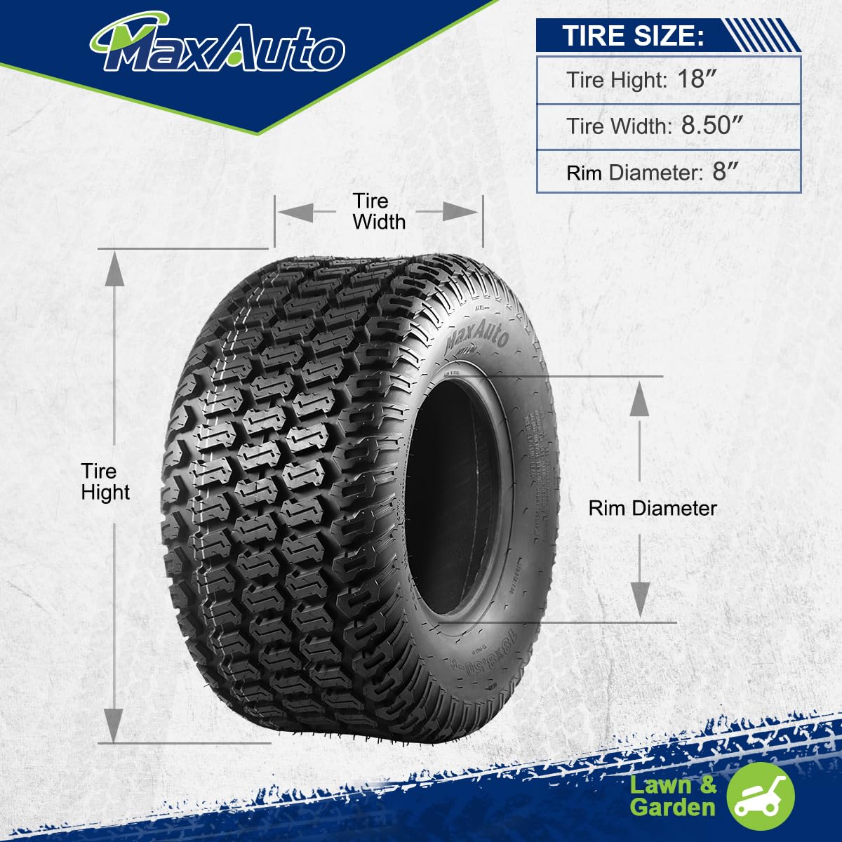 MaxAuto perfil lateral con etiqueta evidencia dimensiones y capacidad de carga
