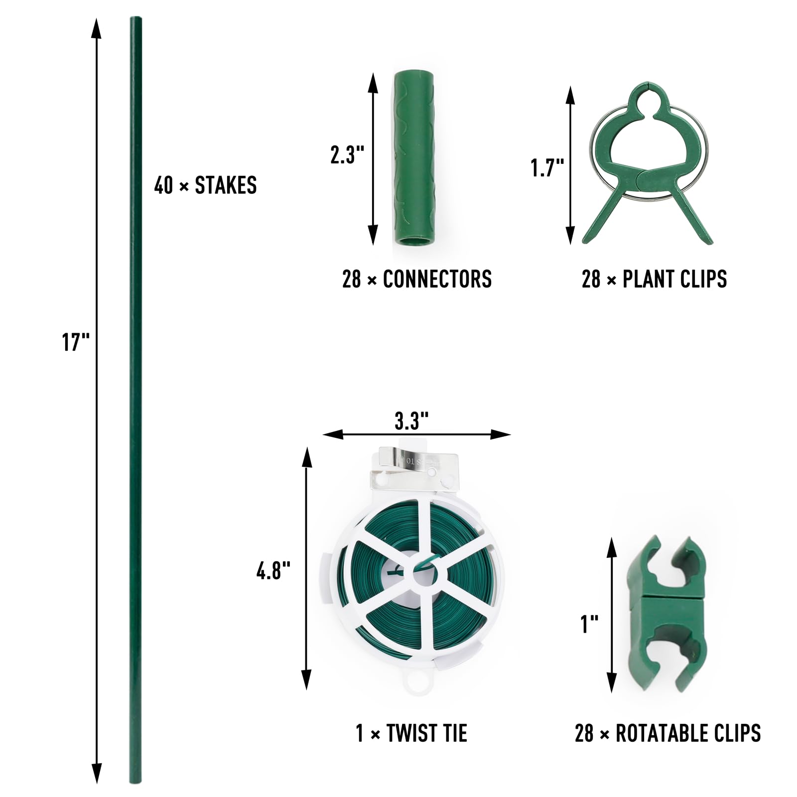 MAXPACE clip rotatorio en primer plano para ajuste flexible de plantas