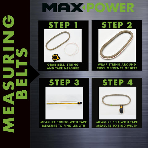 Comparación de tamaño 1/2" x 70" de Maxpower para elección correcta