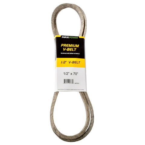 Maxpower correa 347513 frontal mostrando tamaño y ancho, durabilidad reforzada