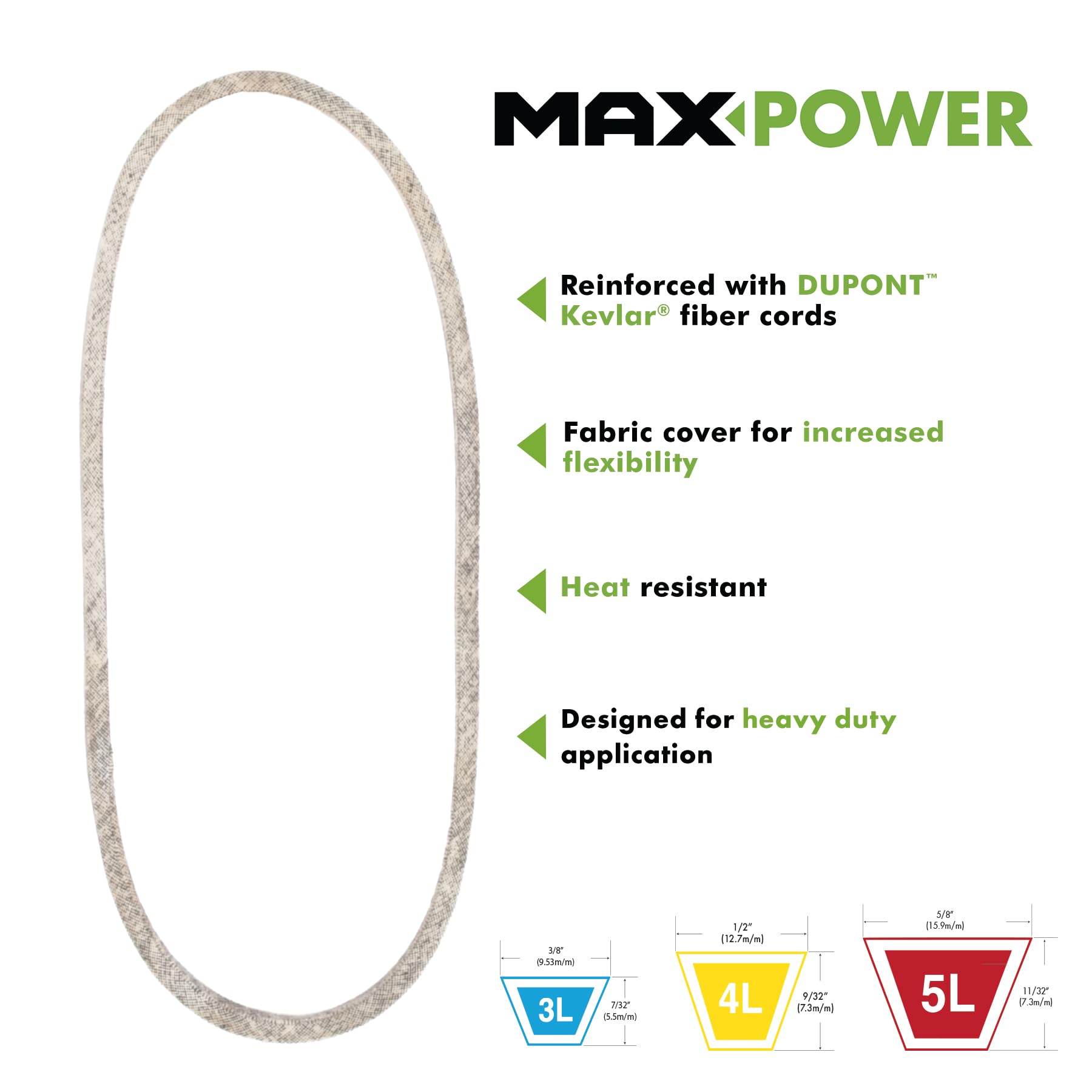 Maxpower close-up de cordones Kevlar reforzados que aumentan la resistencia