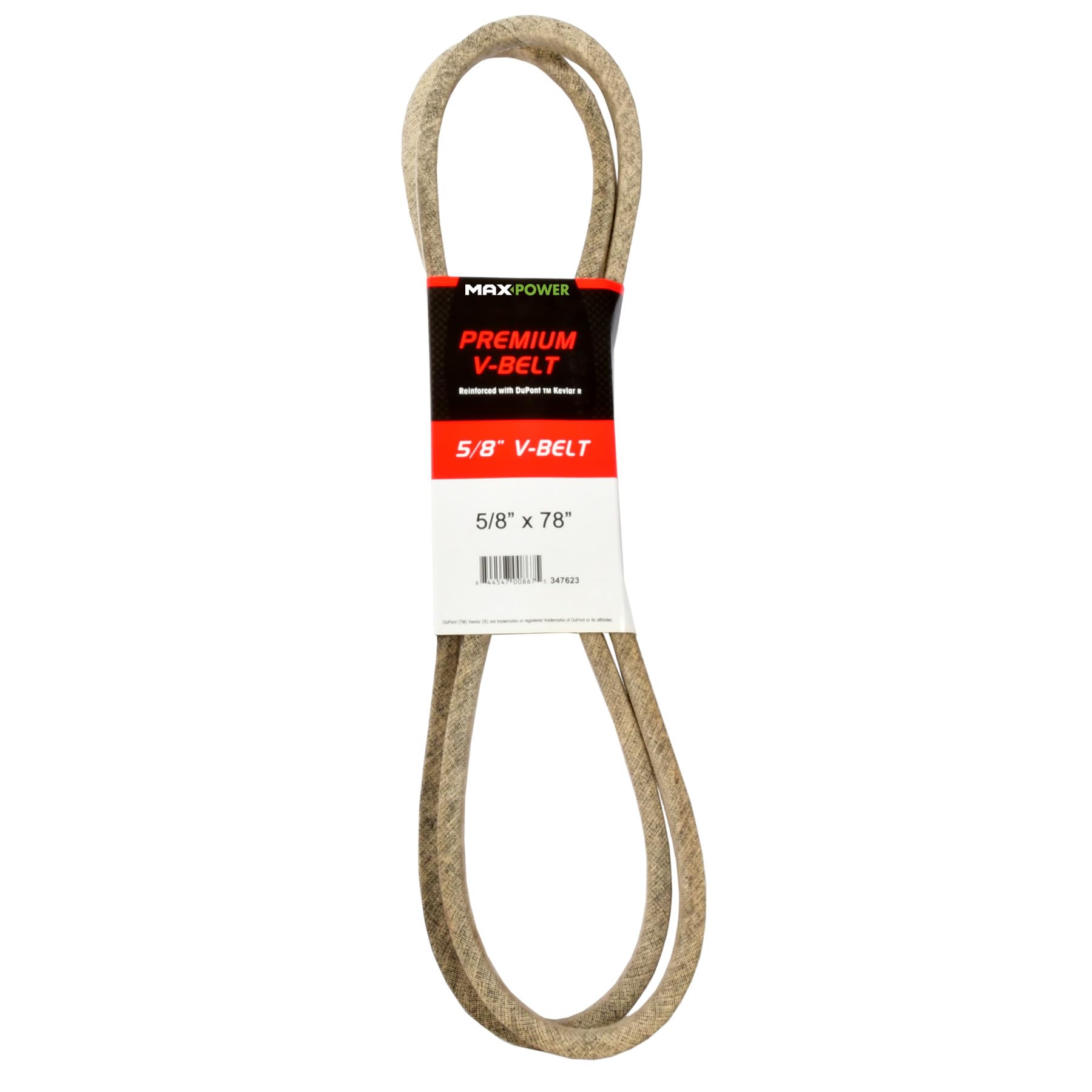 Maxpower correa frontal 5/8x78 mostrando diseño resistente y ajuste seguro