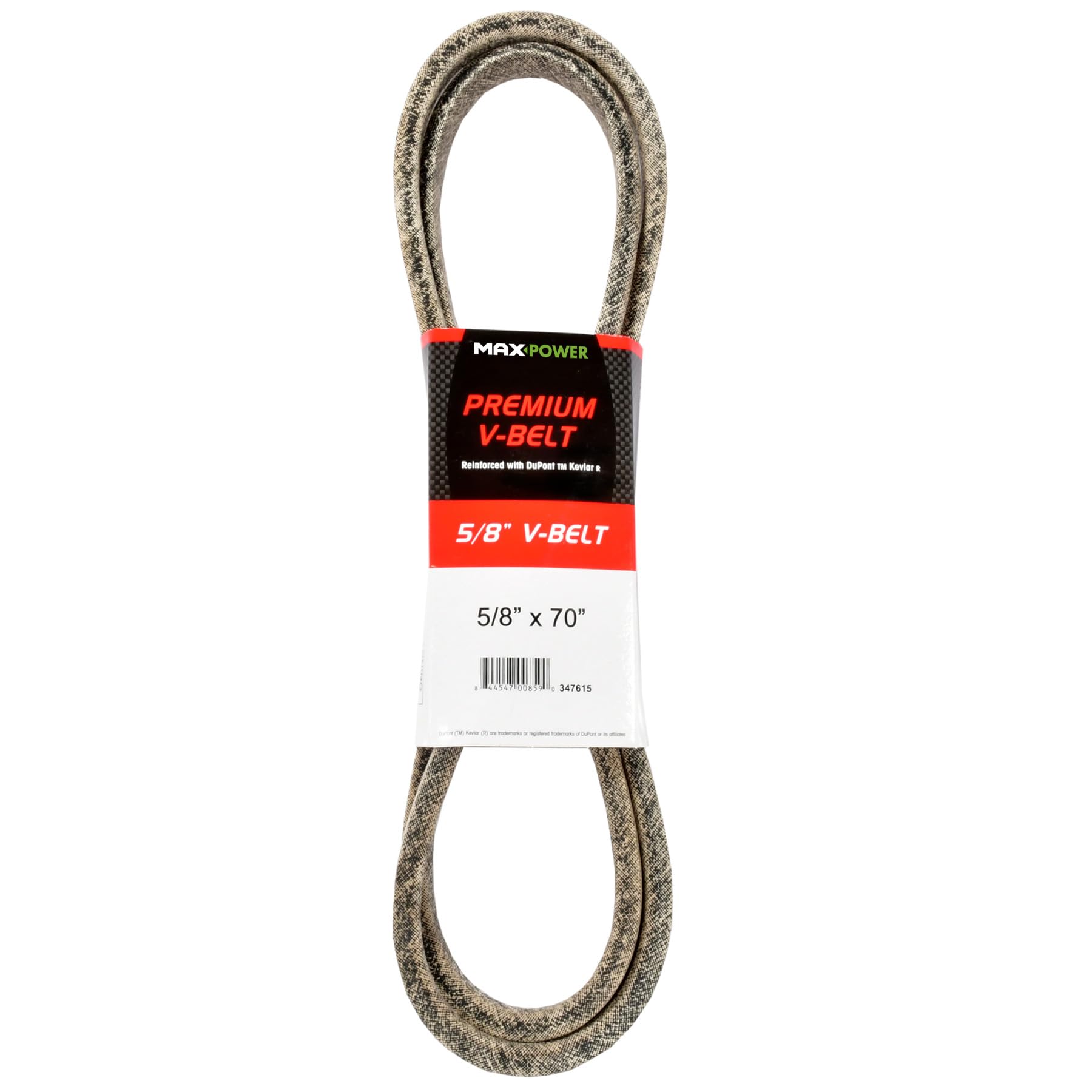 Maxpower empaque frontal mostrando modelo 347615 y durabilidad