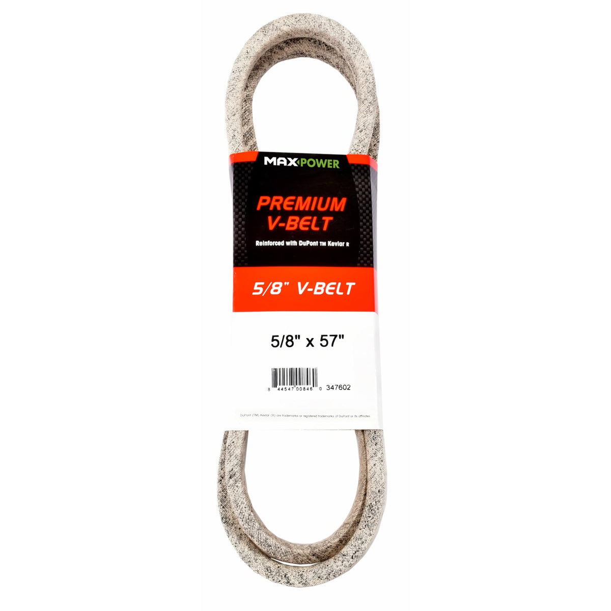 Maxpower correa frontal mostrando etiquetas y ancho resistente