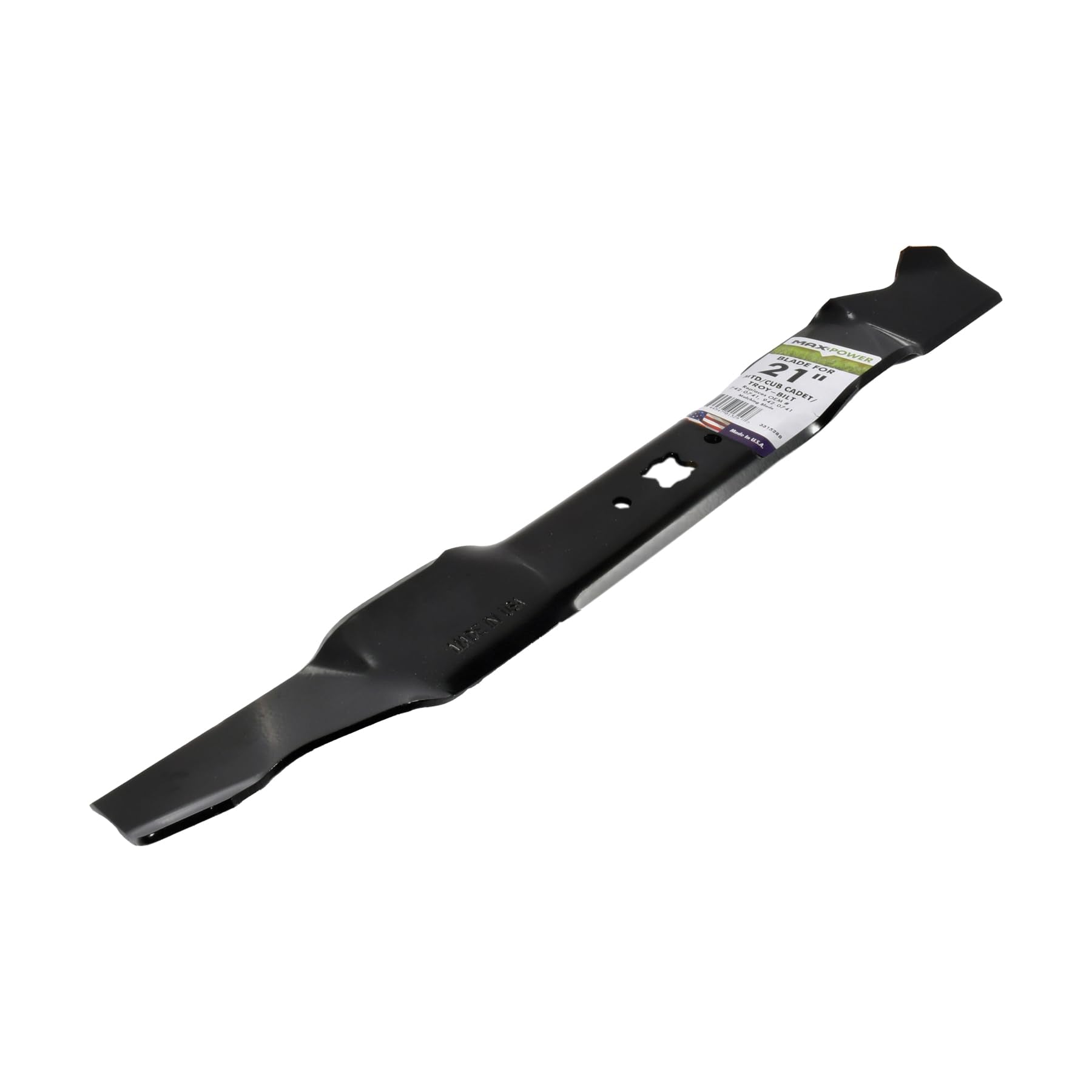 Maxpower cuchilla en uso en césped ofreciendo corte uniforme