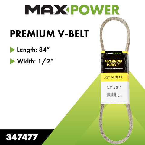 Maxpower comparación de tamaño junto a polea para verificar ajuste correcto