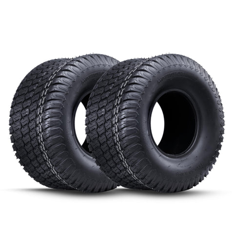 MAXROLLORS neumático frontal 18x9.50-8 mostrando perfil y beneficios de apoyo