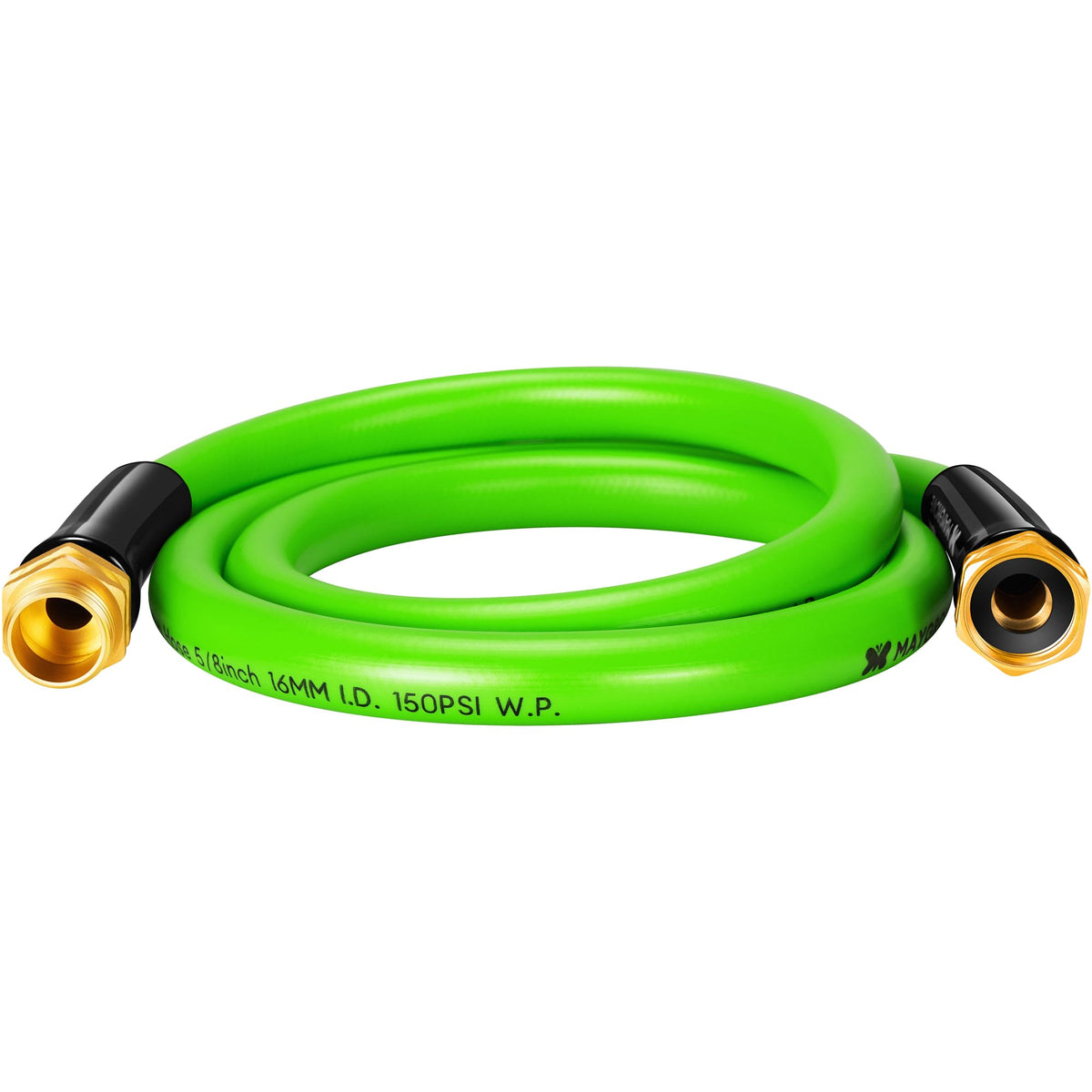 Maygrove frente de la manguera 5 ft mostrando resistencia y ligereza