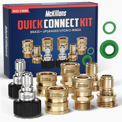 McKillans acople rápido frontal mostrando diseño y ajuste seguro