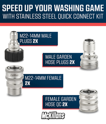 McKillans adaptador M22‑14mm primer plano para encaje preciso