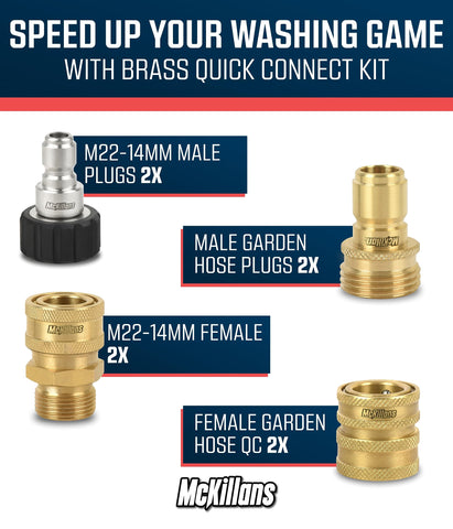 McKillans primer plano de rosca M22-14mm para compatibilidad clara
