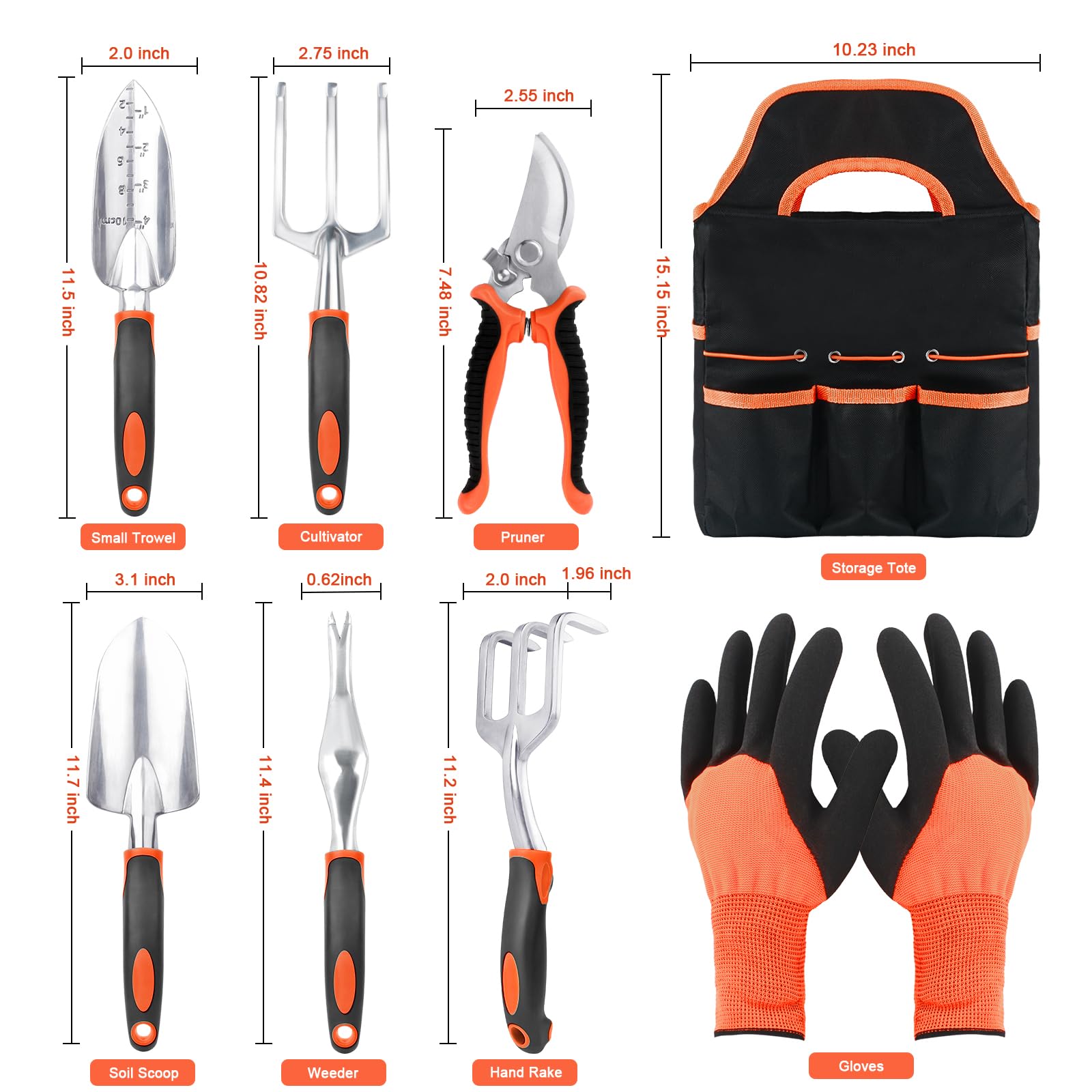MECHEER textura del mango ergonómico que reduce la fatiga