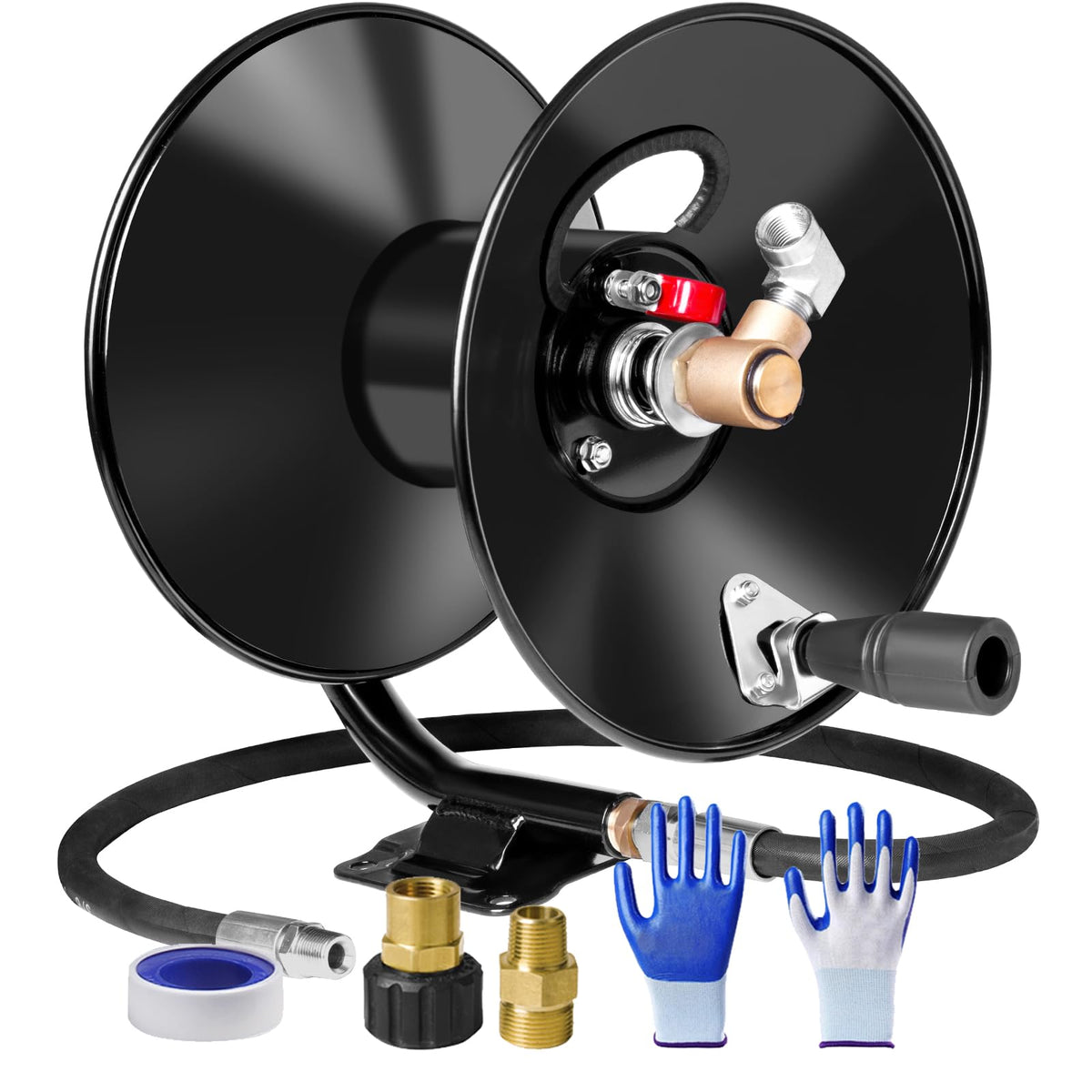 MEKOH carrete frontal de metal mostrando resistencia y orden