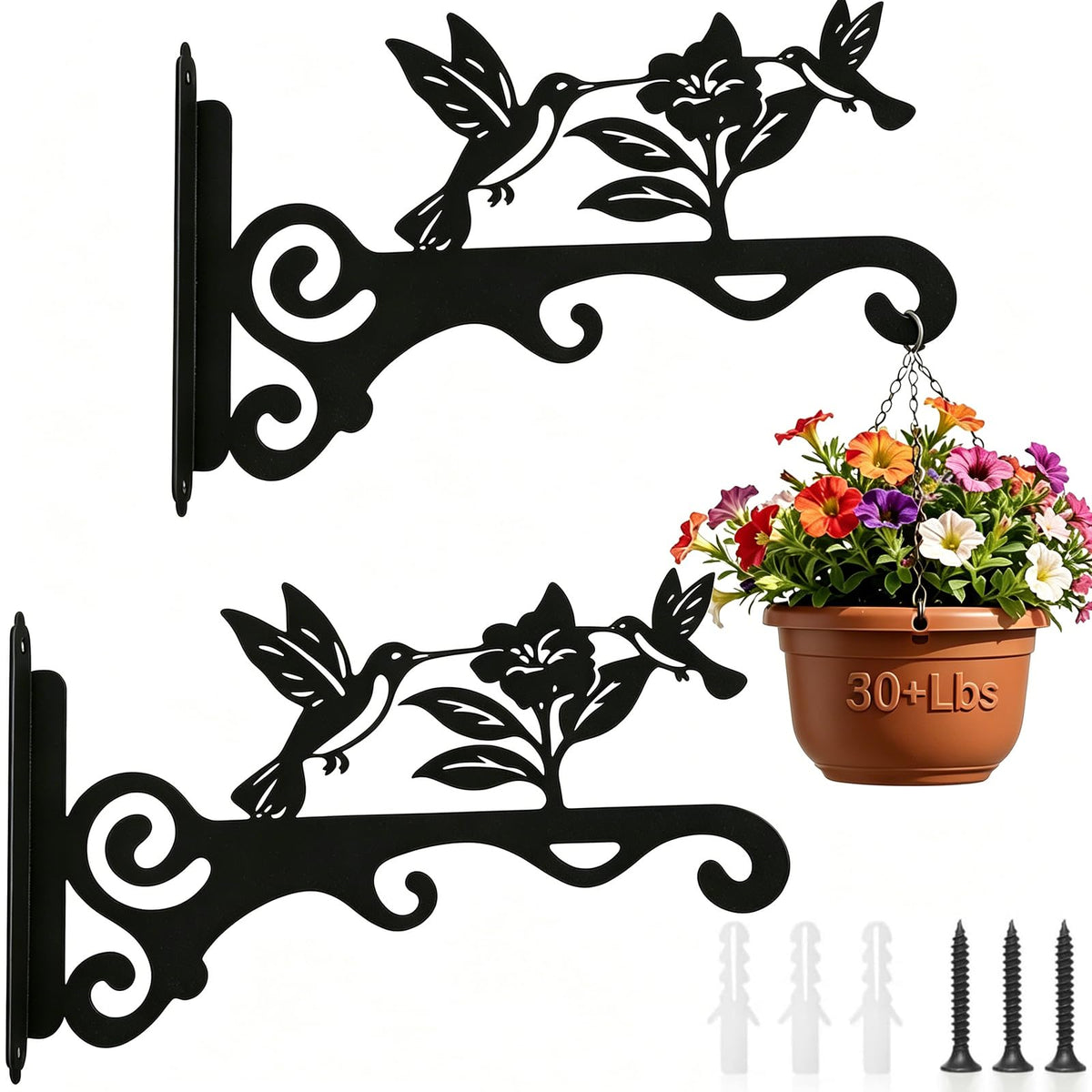 mekpiwu gancho de pared frontal mostrando forma elegante y soporte resistente