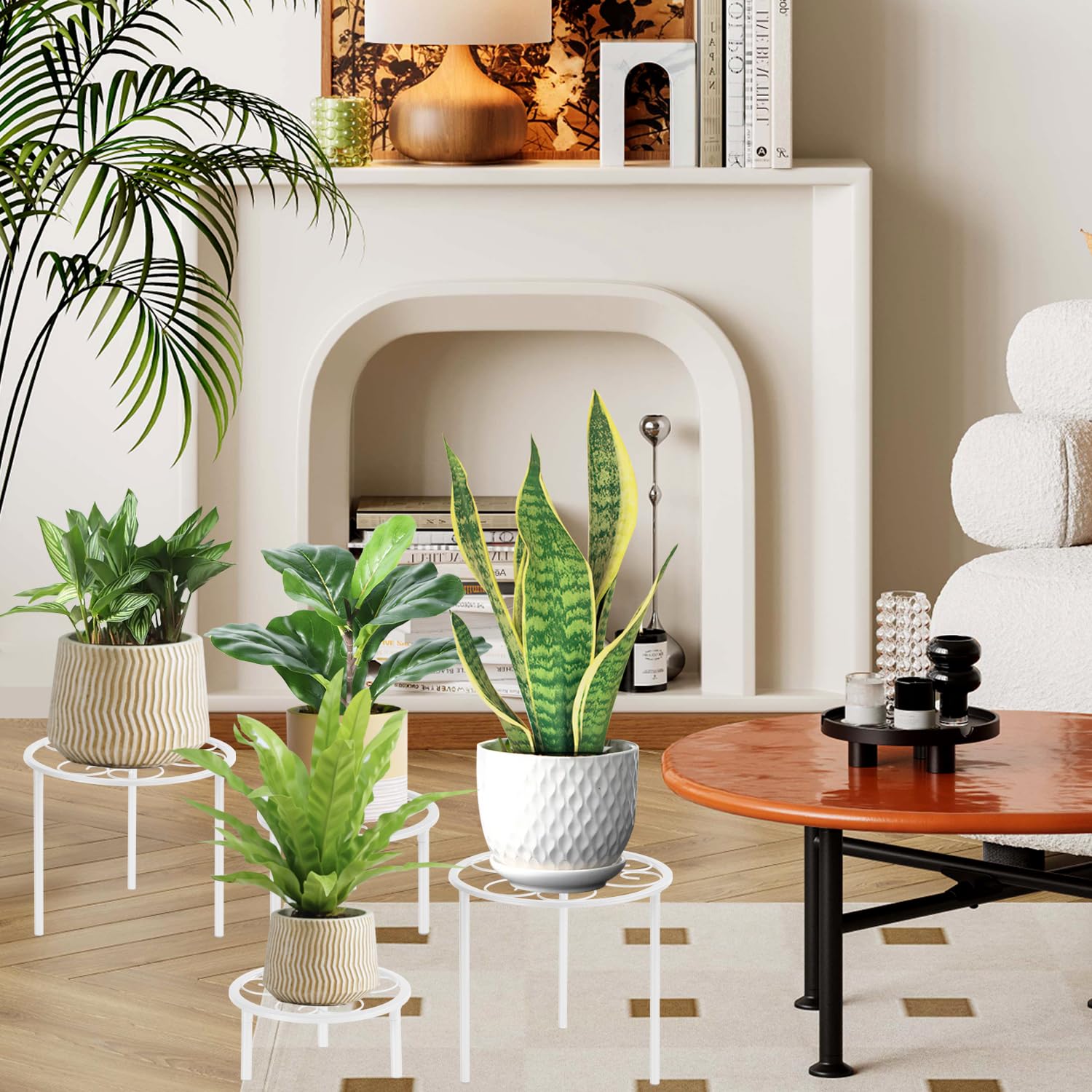 mekpiwu maceta en uso interior elevando planta y facilitando limpieza