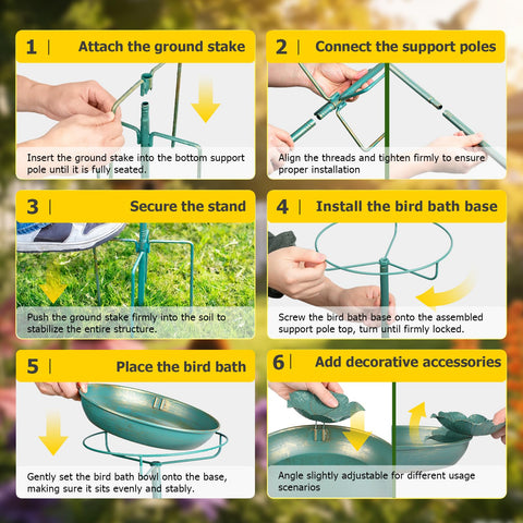 Mellbree cuenca de 10 pulgadas mostrando espacio para baño y fuente solar