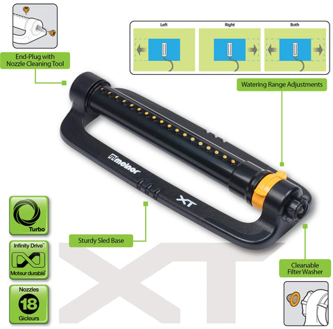 Melnor adaptador QuickConnect instalado para conexiones rápidas y sencillas
