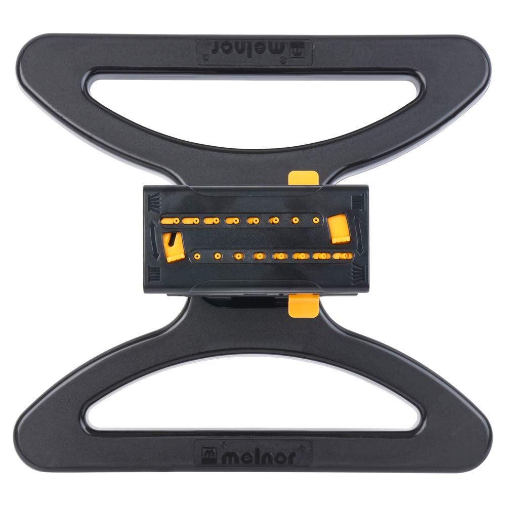 Melnor base con adaptador QuickConnect facilitando conexión rápido y seguro