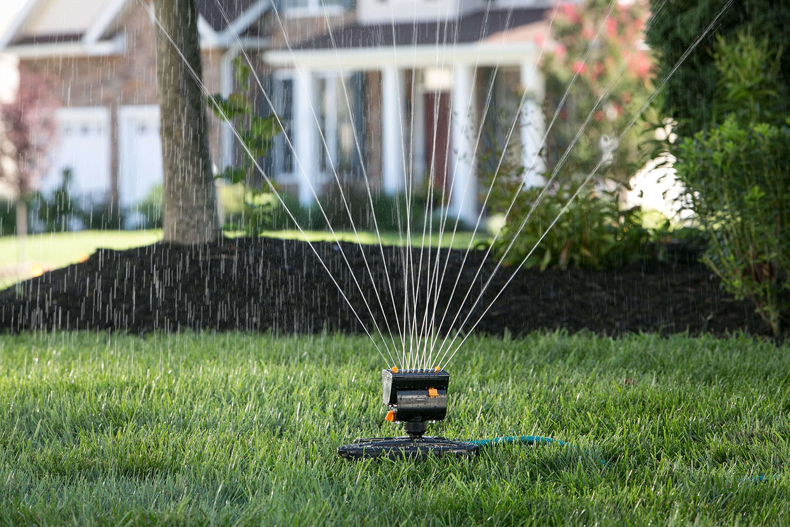 Melnor MiniMax Turbo detalle de cabeza ajustable con ventaja de precisión