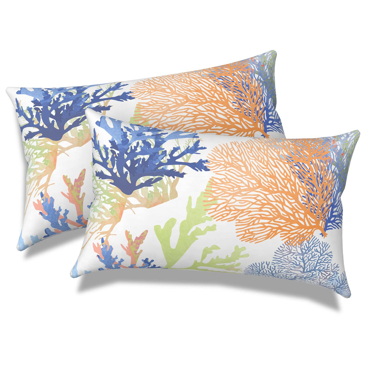 Melody Elephant vista frontal del pack de 2, color coral y confort exterior