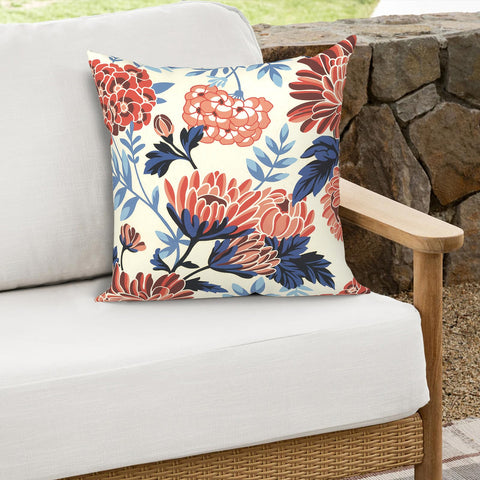 Melody Elephant detalle del estampado crisantemo rojo para estilo