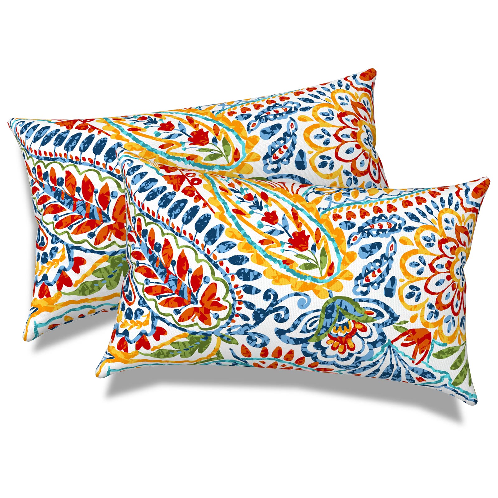 Melody Elephant vista frontal pack de 2 mostrando estampado paisley multi y durabilidad