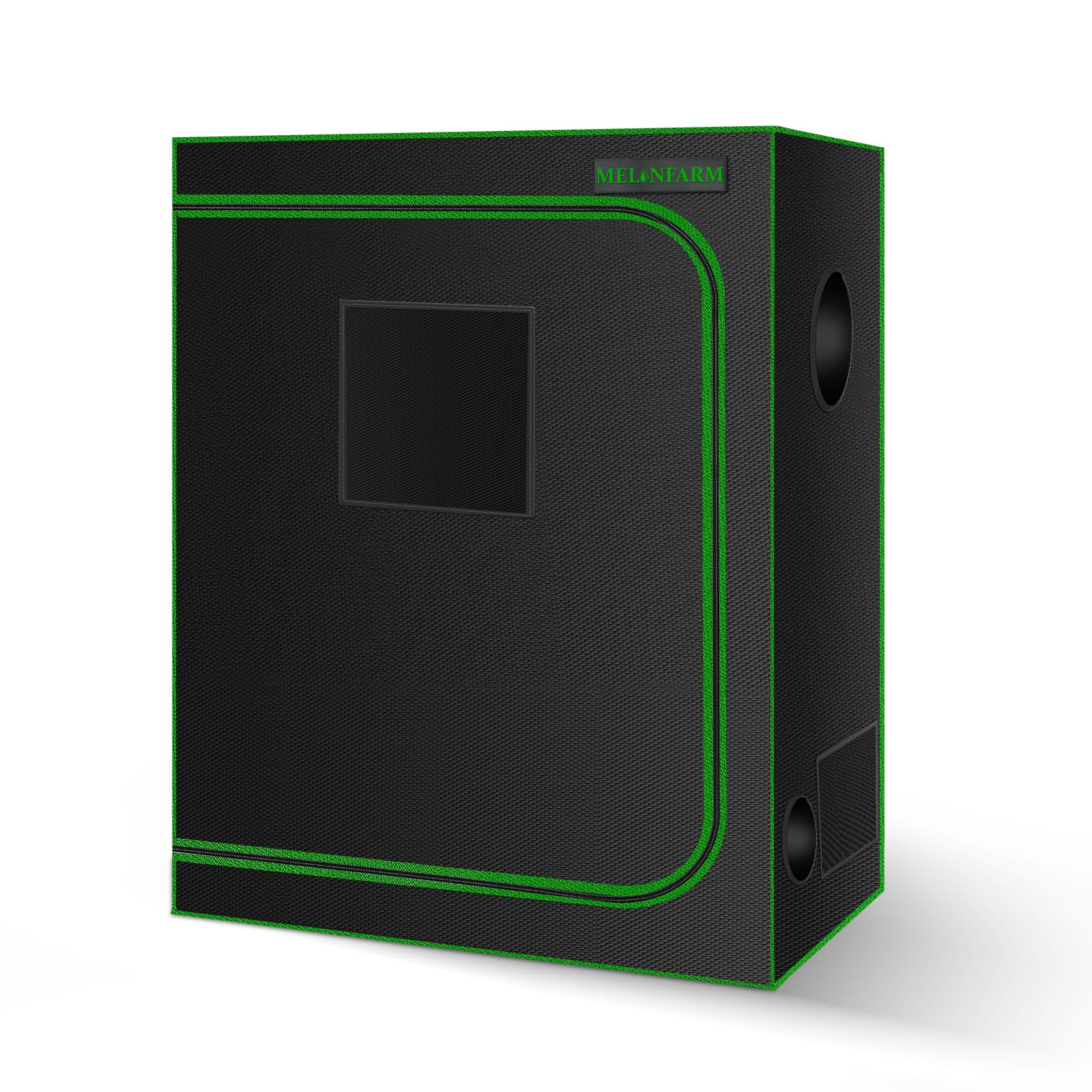 MELONFARM vista frontal de la tienda empaquetada mostrando tamaño compacto y cierre seguro