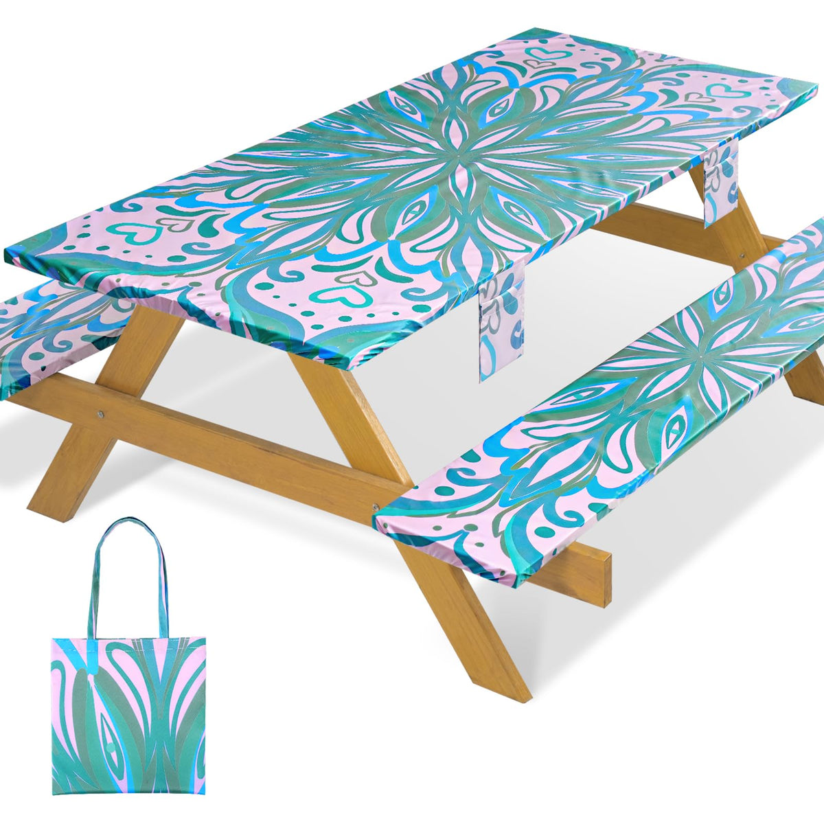memKiya funda de mesa frontal mostrando protección impermeable