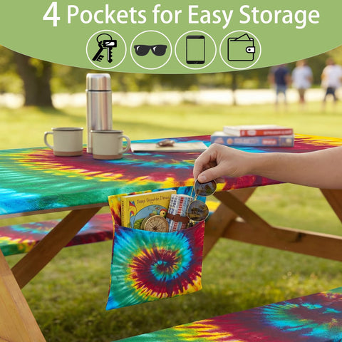memKiya set 3 piezas instalado en camping para protección y estilo
