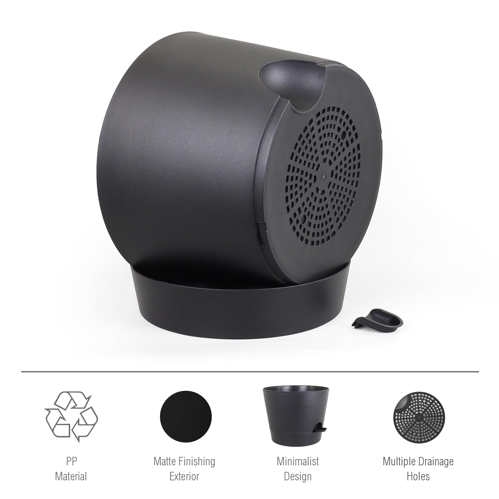 Meowell primer plano de textura plástica resistente y ligera