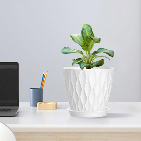Meowell conjunto de macetas en una mesa realza la decoración interior