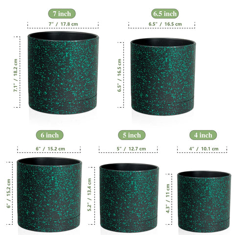 Meowell detalle textura moteada negra con verde, acabado decorativo resistente