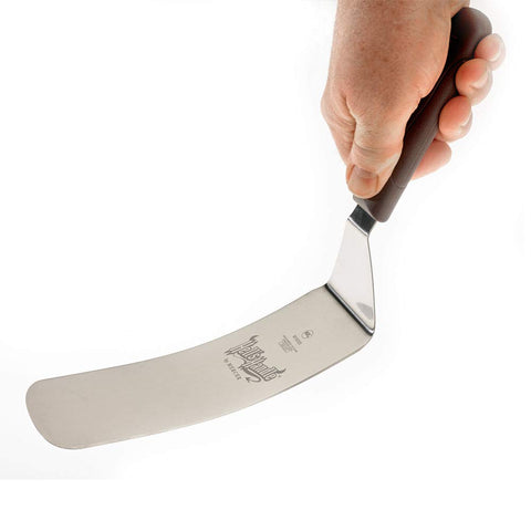 Mercer Hell's Handle etiqueta que indica resistencia hasta 450 °F para seguridad