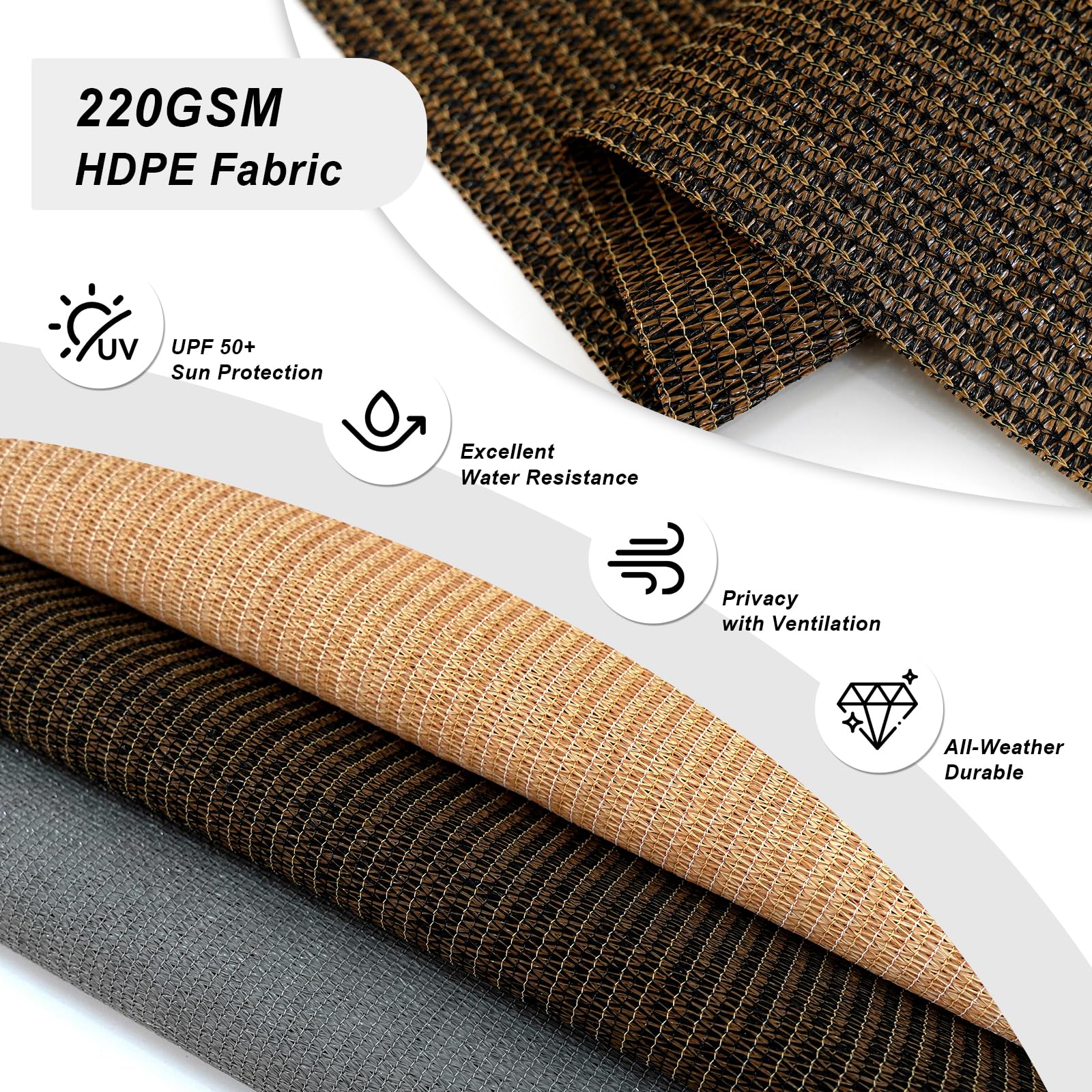 MeshyBlok tejido resistente con textura visible y protección climática
