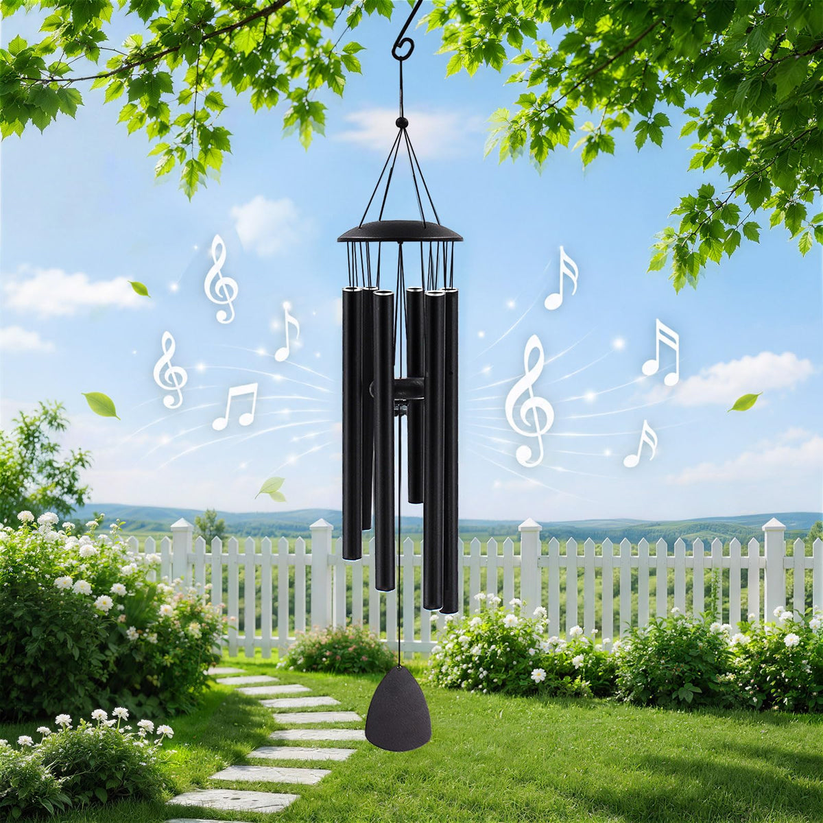MFEESYOB campana de viento frontal mostrando tubos y diseño, aporta sonido profundo
