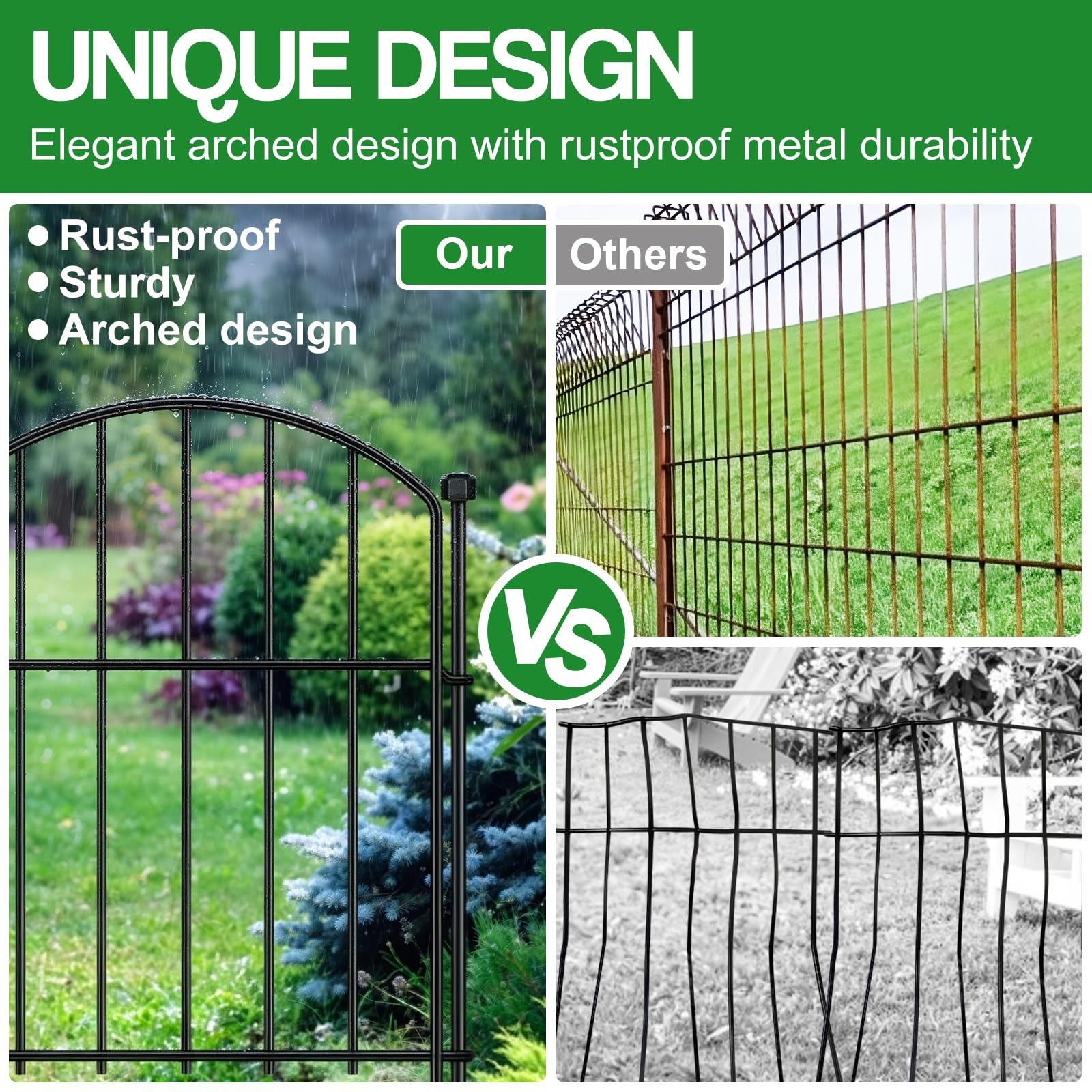 Mgjaa valla instalada en parterre protegiendo flores y huerto