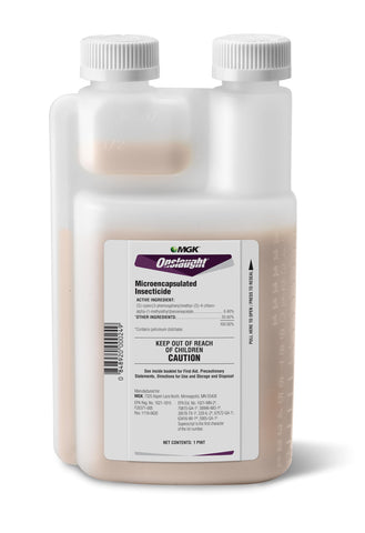 MGK frasco Onslaught frontal mostrando formato 16 oz para control duradero