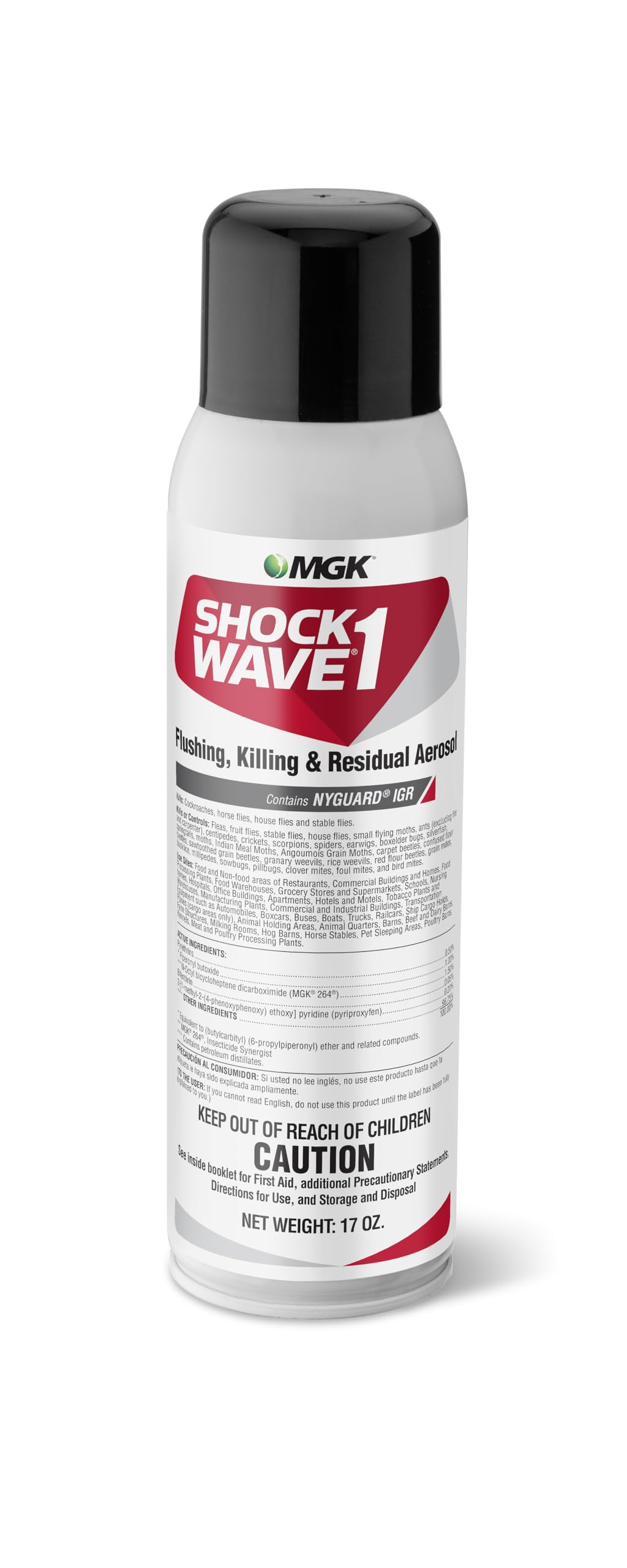 MGK Shockwave 1 envase frontal mostrando etiqueta y beneficio acción rápida