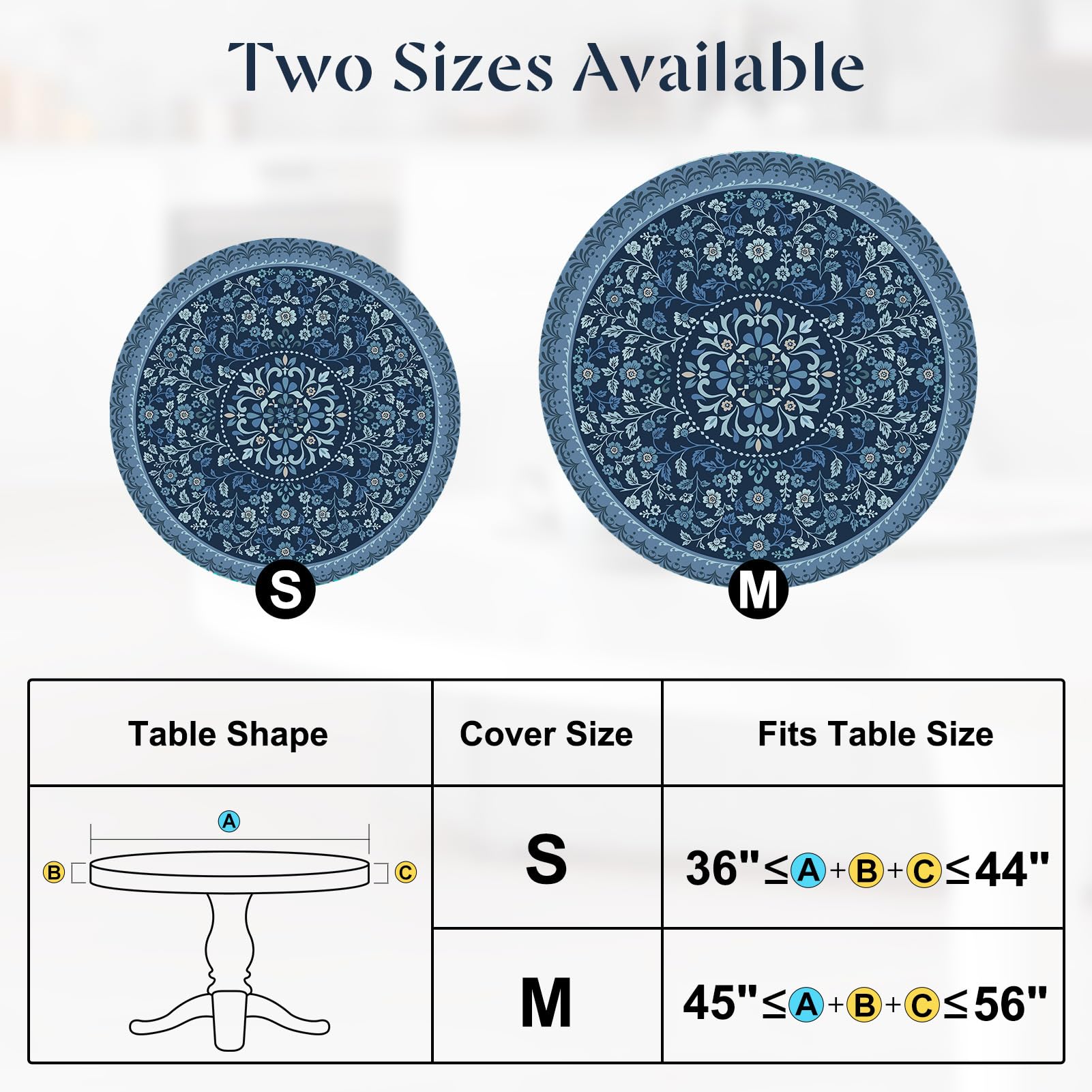 MHJY comparación de talla M con mesa para elegir el tamaño correcto