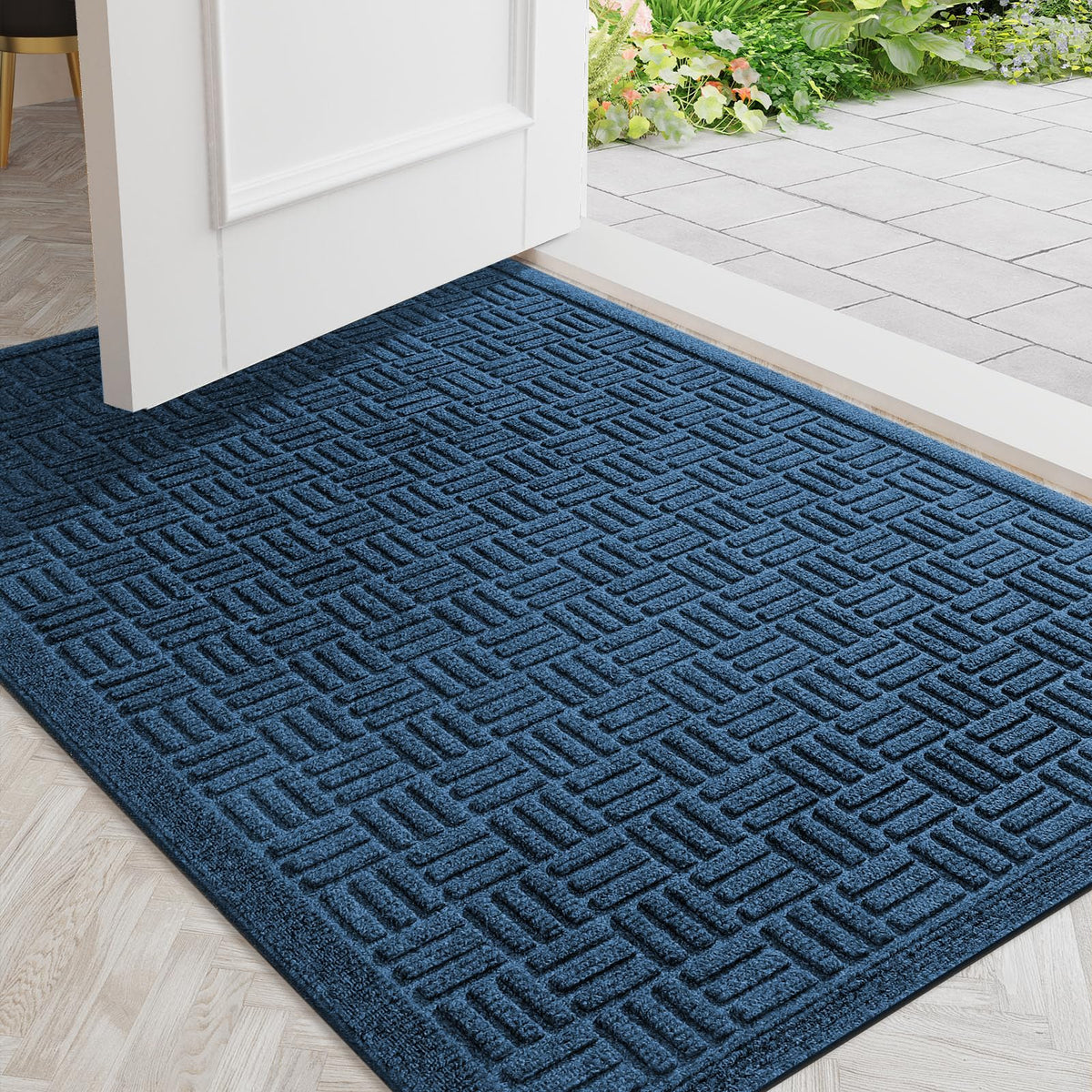 Mibao felpudo frontal 36x24 pulg protege entrada y luce moderno