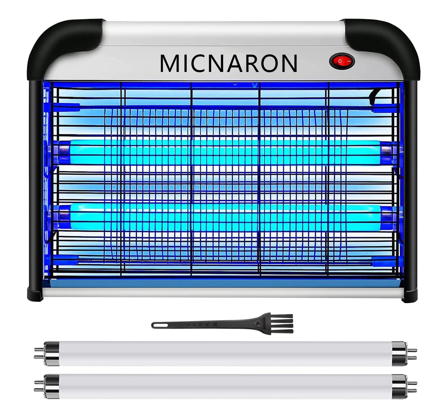 Micnaron vista frontal del matainsectos mostrando diseño compacto y potencia